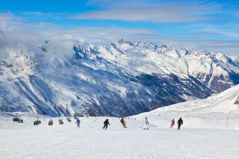 Raj narciarski w Alpach austriackich